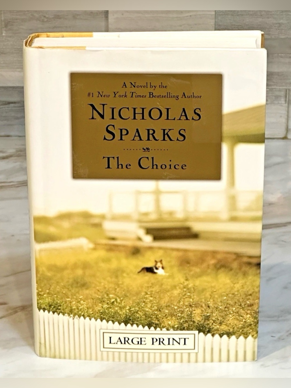 Nicholas Sparks The Choice Hardcover Large Print Book Great Used Shape